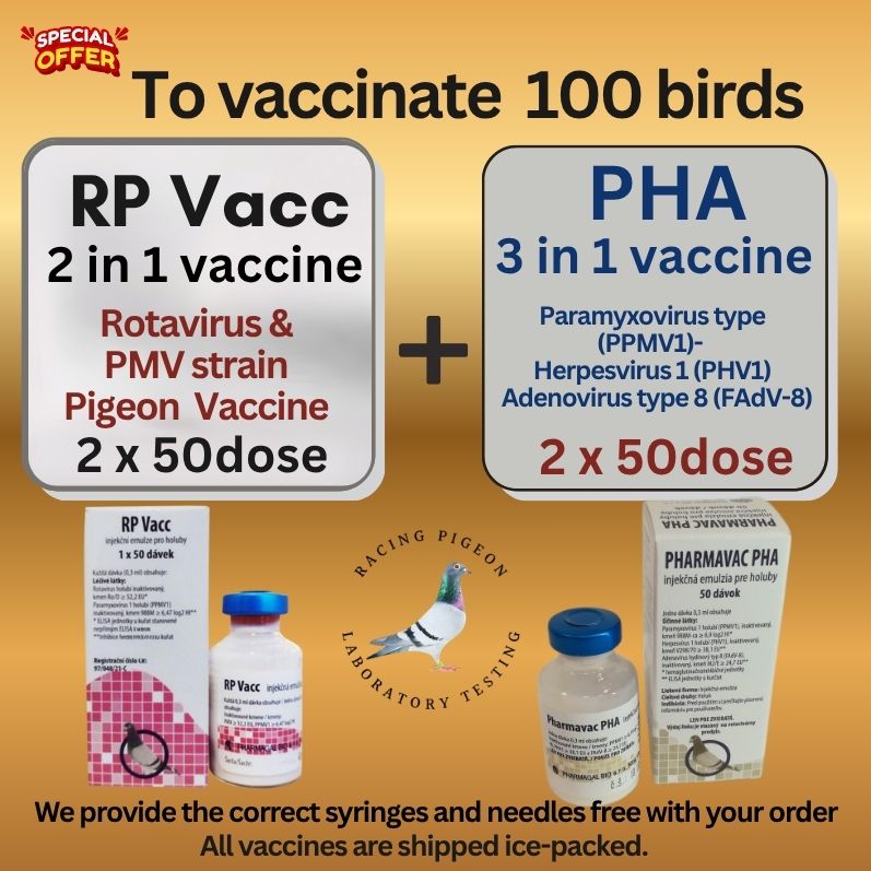 RP Rotavirus 100d Vaccine, PPMV 2 in 1 + PHA 3 in 1, Herpes ,Adeno ,PMV -100d vaccine