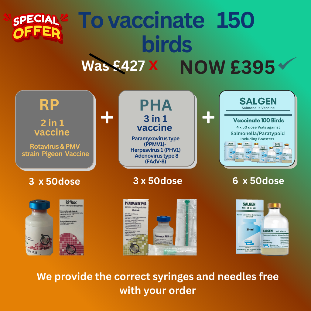 RP 2 in 1 + PHA 3 in 1 + Salgen Salmonella Vaccine 150d