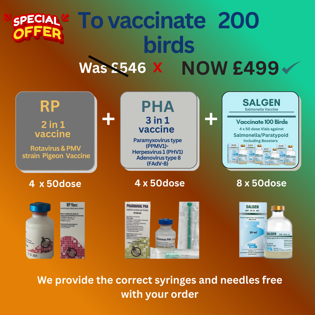 RP 2 in 1 + PHA 3 in 1 + Salgen Salmonella Vaccine 200d