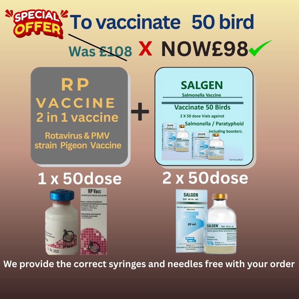 Rotavirus ,PMV and Salgen Salmonella - 50 dose vaccine offer Pack