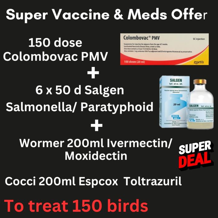 Super Vaccine & Meds Offer 150 birds