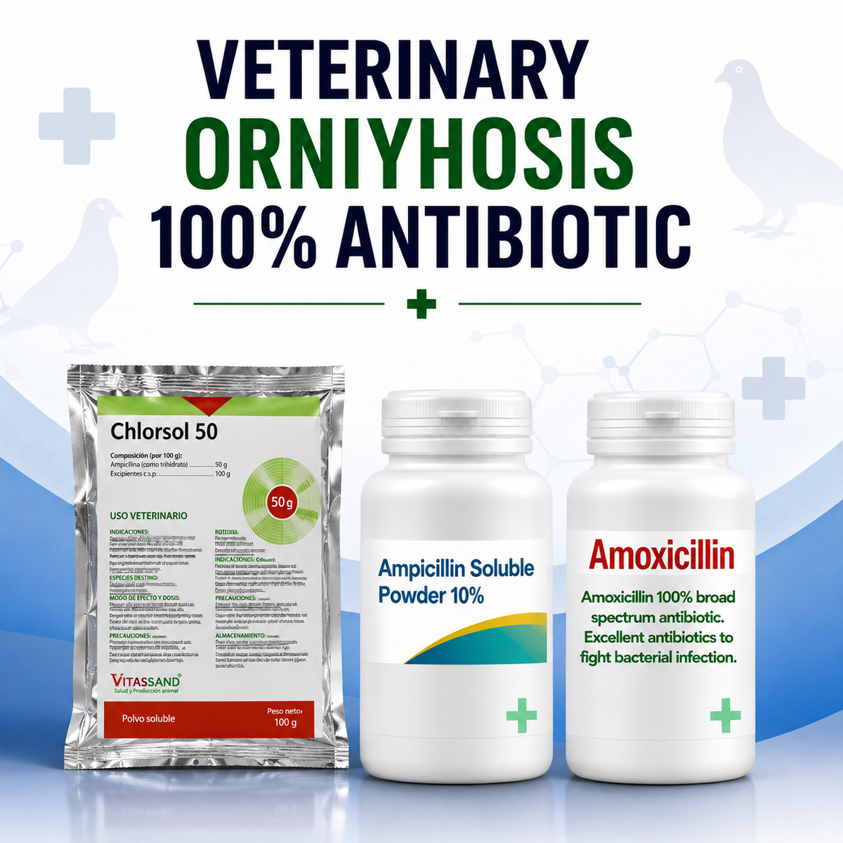 Veterinary Orniyhosis  100 % Antibiotic