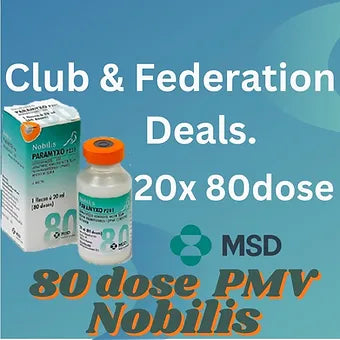 20 x 80 Dose Nobilis PMV Paramxyo Vaccine