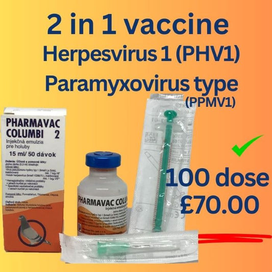 PHARMAVAC COLUMBI 2 vaccine against Herpes Virus & Paramyxovirus