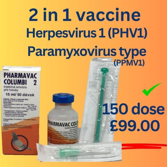 PHARMAVAC COLUMBI 2 vaccine against Herpes Virus & Paramyxovirus (Copy)