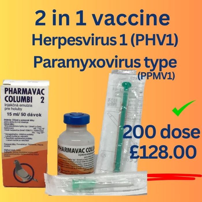 PHARMAVAC COLUMBI 2 vaccine against Herpes Virus & Paramyxovirus (Copy) (Copy)