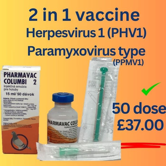 PHARMAVAC COLUMBI 2 vaccine against Herpes Virus & Paramyxovirus