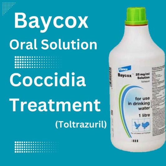 Baycox 2.5% Solution  Coccidia Pigeon treatment (Toltrazuril) 1 Litre