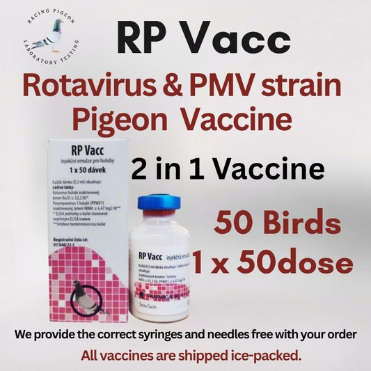 RP-Rotavirus et Ro-DParamyxovirus de type 1 (PPMV1) 2 dans le vaccin 50 doses