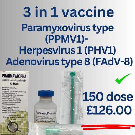Paramyxovirus du pigeon de type 1 (PMV1) - Herpèsvirus du pigeon de type 1 (PHV1) - Adénovirus de type 8 (FAdV-8)