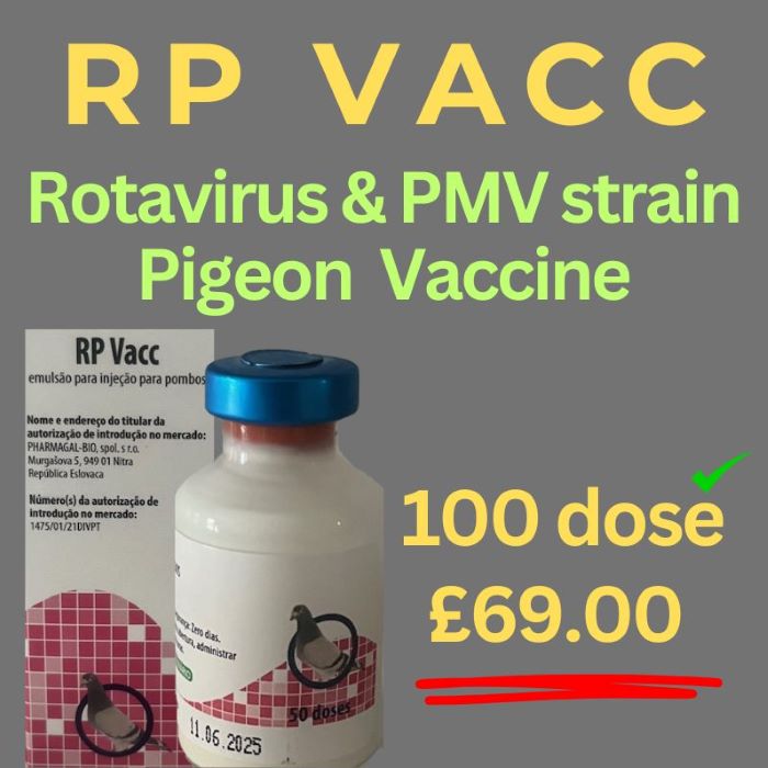 RP-Rotavirus  & Ro-DParamyxovirus Type 1 (PPMV1) 2 in 1 vaccine   100 dose