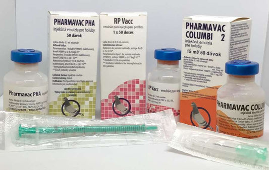 PHARMAGAL-BIO Pigeon Healthcare. RP Vaccine - Herpesvirus  Vaccine - Adenovirus Vaccine.