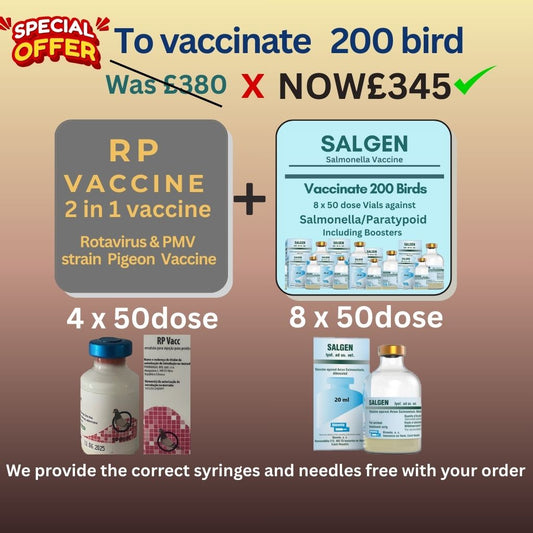 Rotavirus ,PMV and Salgen Salmonella - 200 dose vaccine offer Pack