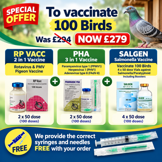 RP 2 in 1  + PHA 3 in 1  + Salgen Salmonella Vaccine 100d