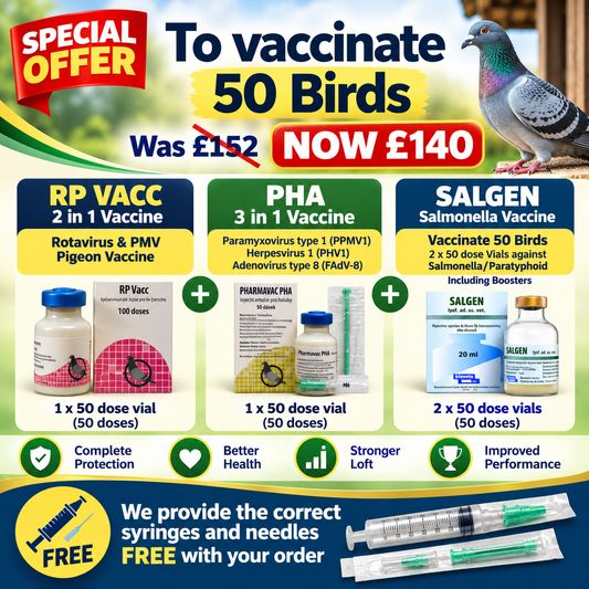 RP 2 in 1  + PHA 3 in 1  + Salgen Salmonella Vaccine 50d