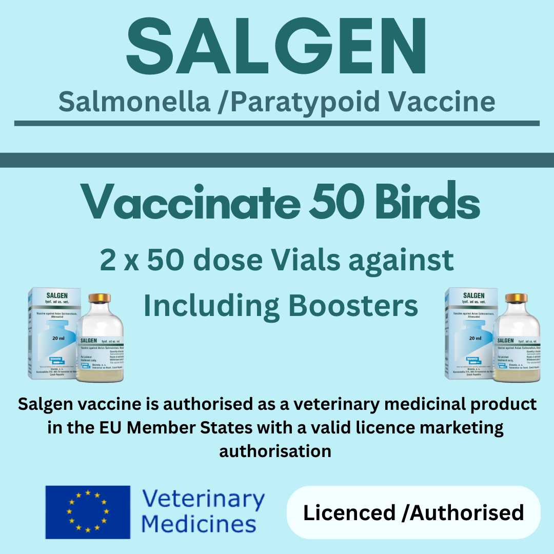 Salgen Salmonellen-Impfstoff (Impfung von 50 Vögeln)