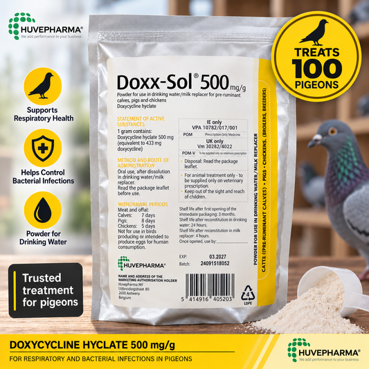Doxx-Sol (Doxycyclinhyclat) 200 g zur Behandlung von 100 Tauben