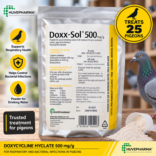Doxx-Sol (Doxycyclinhyclat) 50 g zur Behandlung von 25 Tauben