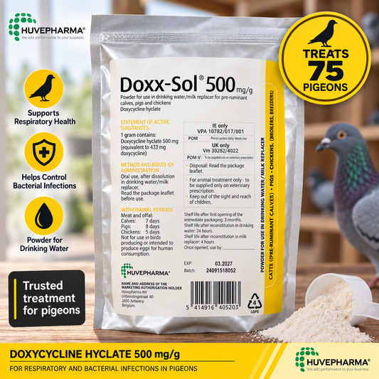 Doxx-Sol (Doxycyclinhyclat) 150 g zur Behandlung von 75 Tauben